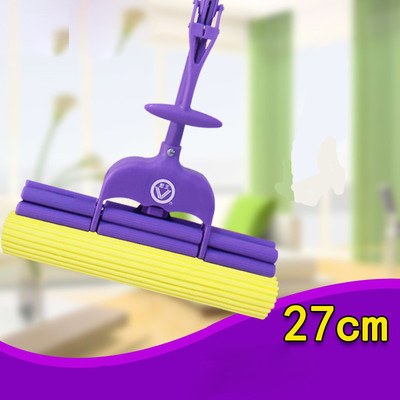 廚王品牌 貨號1027 27CM雙排滾輪智慧扣棉膠拖把